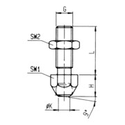 AMF Rasten-Spannhebel 12 mm