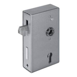 AMF Schiebetor-Schlosskasten 140S-30ZW, B.30mm H.172mm T.94mm, blank