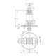 AMF Schiebetor-Schlosskasten 140S DIN L/R Maß A 60 Maß B 94 Maß C 173mm-4