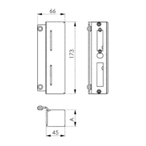 AMF Schließkasten 147B-40 zum Anschweißen