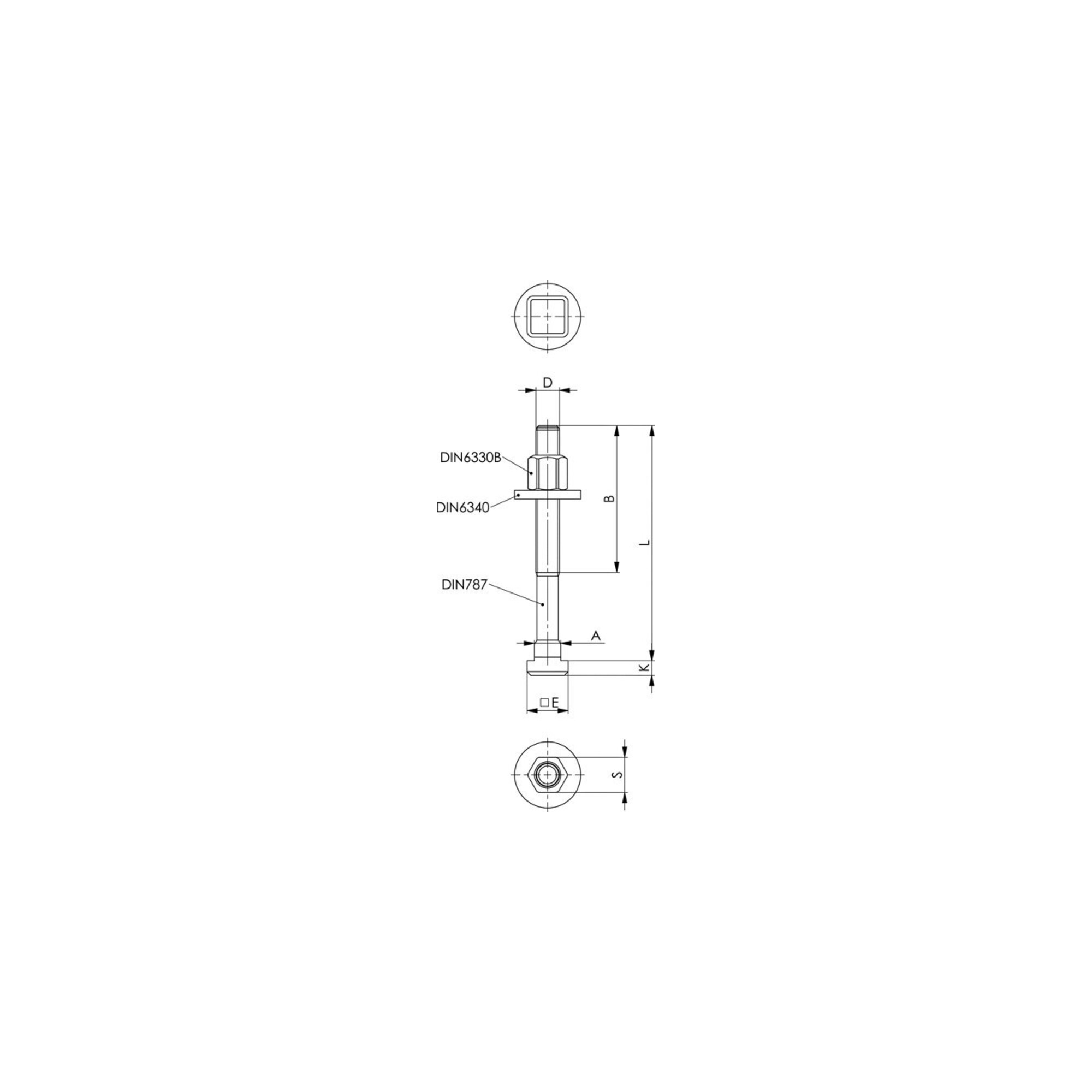 AMF Schnellspannmutter Nr.6332S Gr.M6 o.Bund