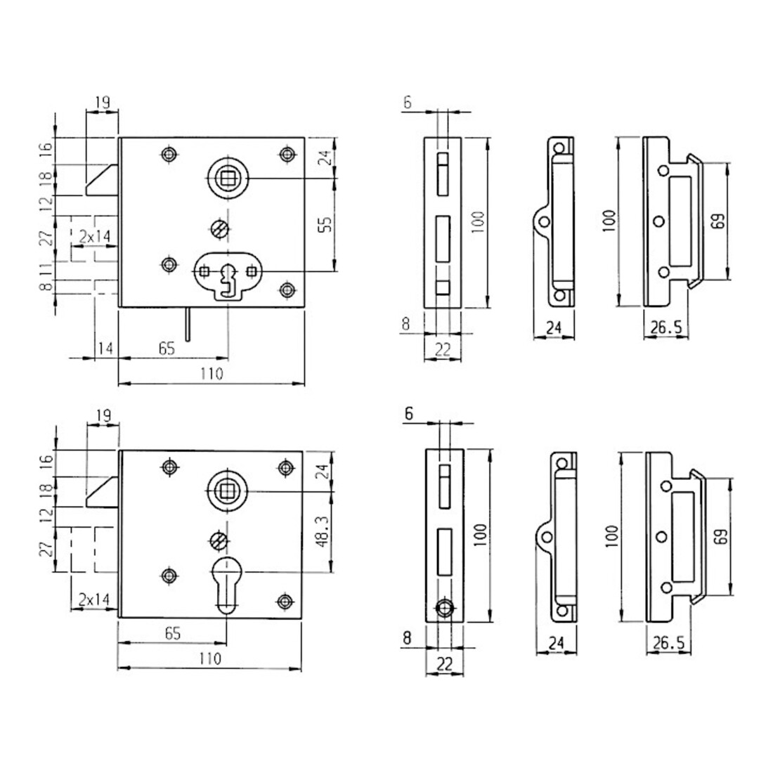 AMF Schubstangenspanner 6841 Gr. 0