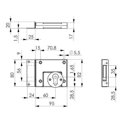 AMF Schubstangenspanner 6841 Gr. 5