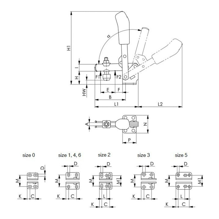 AMF Schubstangenspanner 6842 Gr. 5
