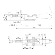 AMF Schubstangenspanner Nr.6845 Gr.3 Druckspanner-4