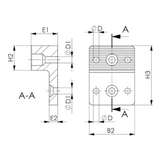 AMF Seitliche Abdeck. T-Nuten 6486AS 18mm