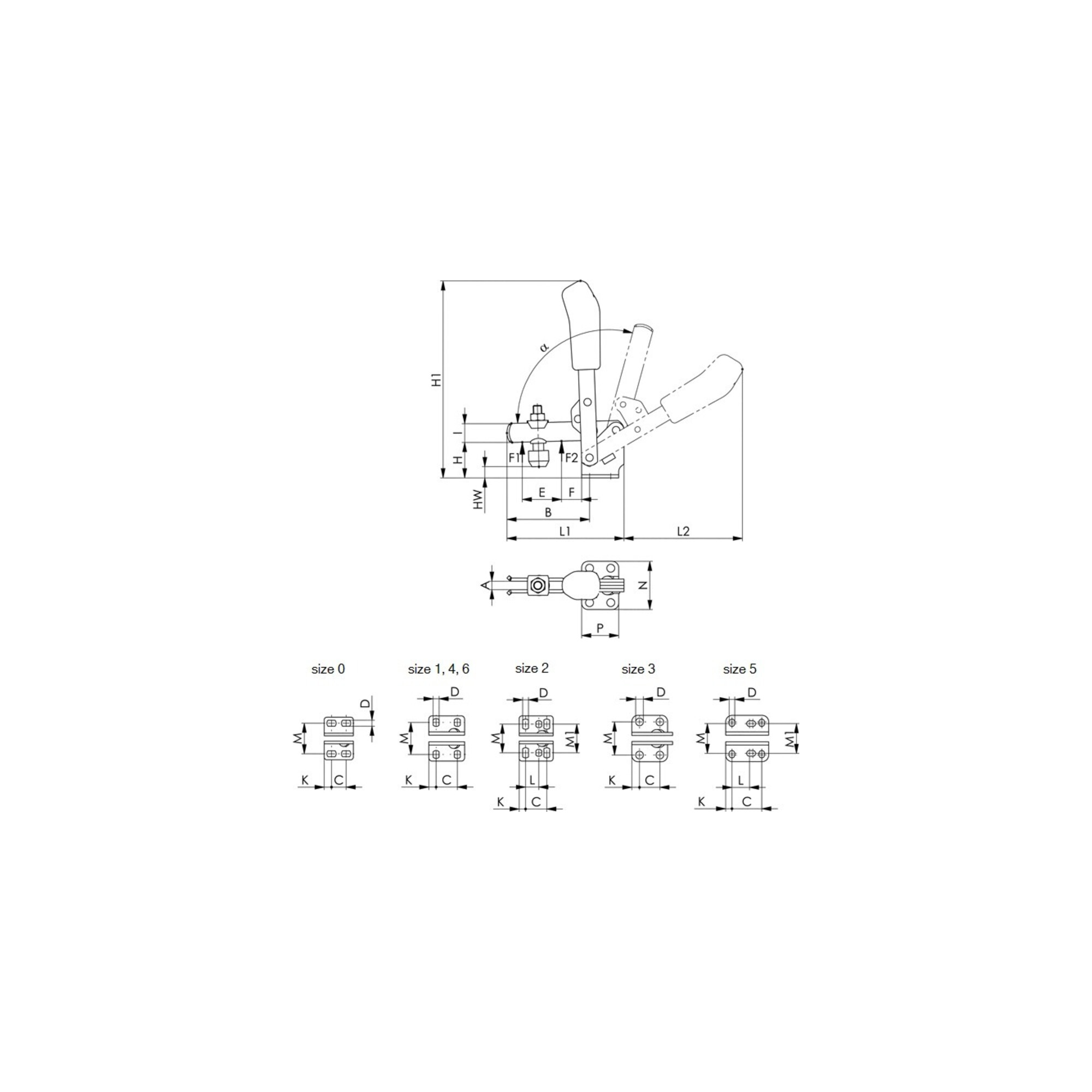 AMF Senkrecht-Spanner 6800 Gr. 1