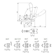 AMF Sluitspanner horizontaal, Type: 2