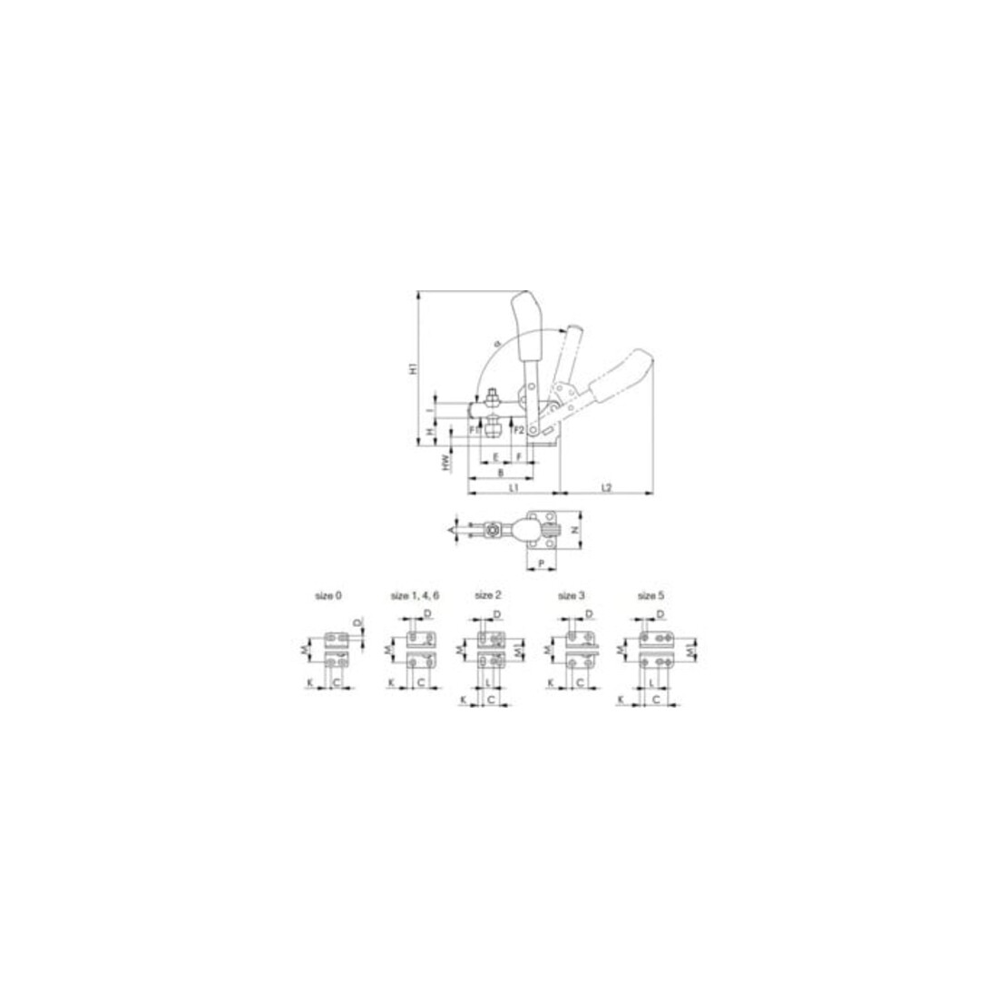 AMF Sluitspanner horizontaal, Type: 2