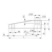 AMF Spannarm Nr.6829SP SP-16 Alu.-4