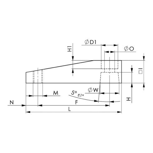 AMF Spannarm Nr.6829SP SP-63 Alu.