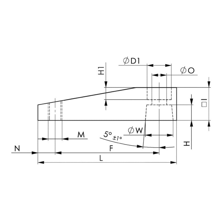 AMF Spannarm Nr.6829SP SP-63 Alu.