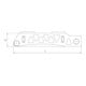 AMF Spanneisen 6311 Leichtbau für T-Nuten 42, 48 mm Länge 400 mm