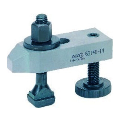 AMF Spanneisen 6314V abgeschrägt mit Stützschraube Nut