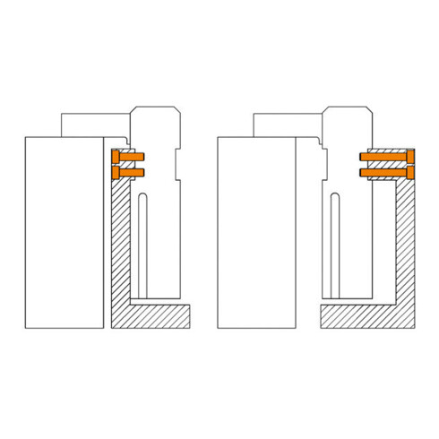 Spanneisen Nr.6314Z f.T-Nut 10mm L.80mm AMF