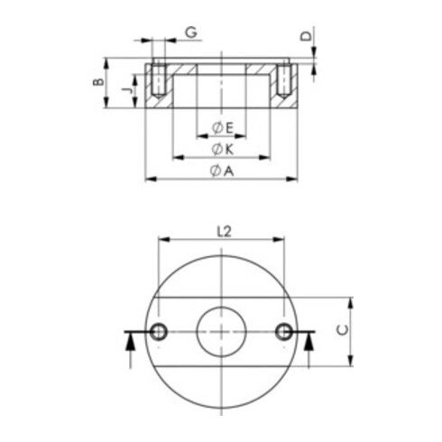 AMF Spanneisen 6316V mit Stützschraube gekröpft Nut 16 mm