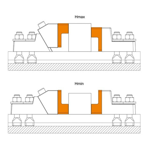 AMF Spanneisen Nr. 6316, einfach gekröpft