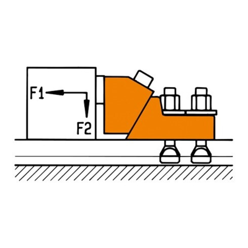 AMF Spanneisen Nr. 6316, einfach gekröpft