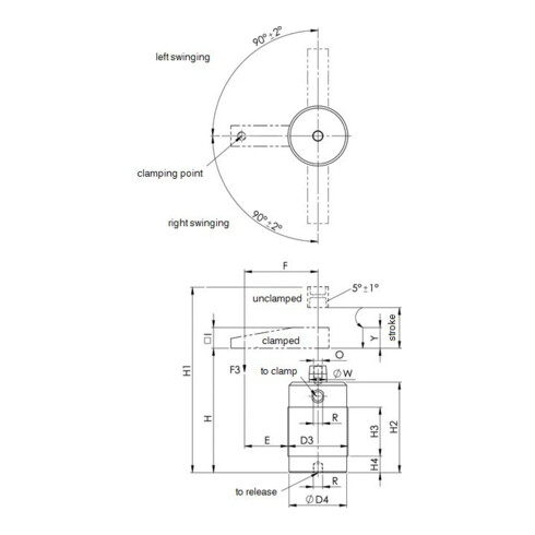 AMF Spanneisen Nr. 6316, einfach gekröpft