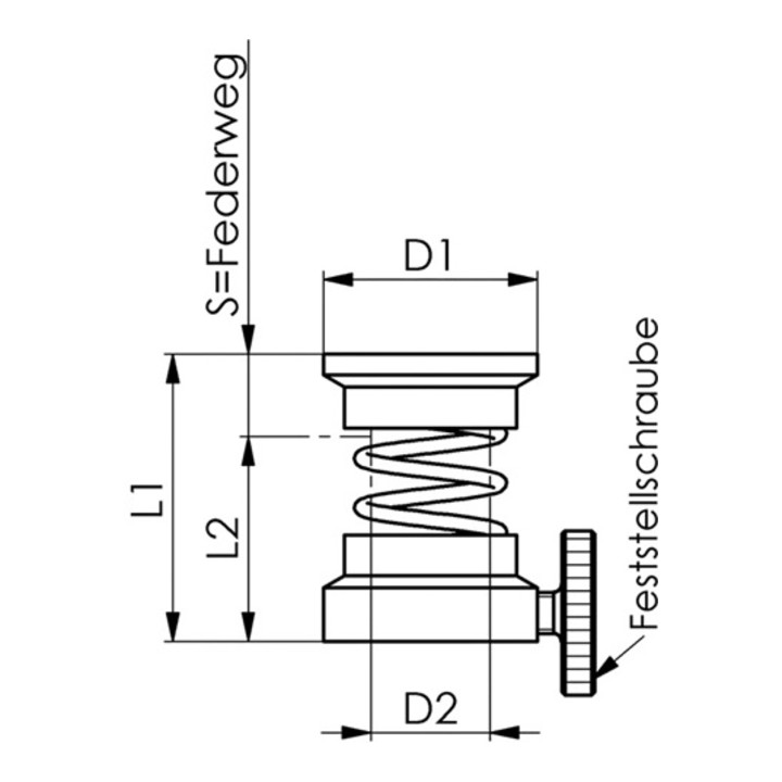 AMF Spanneisenhalter federnd  Gr. 1
