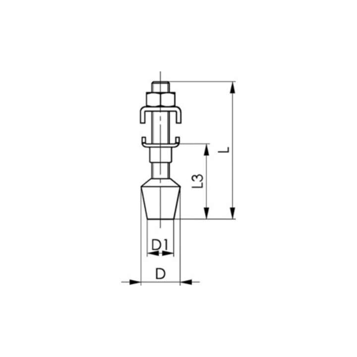 AMF Spannpratze 16 mm