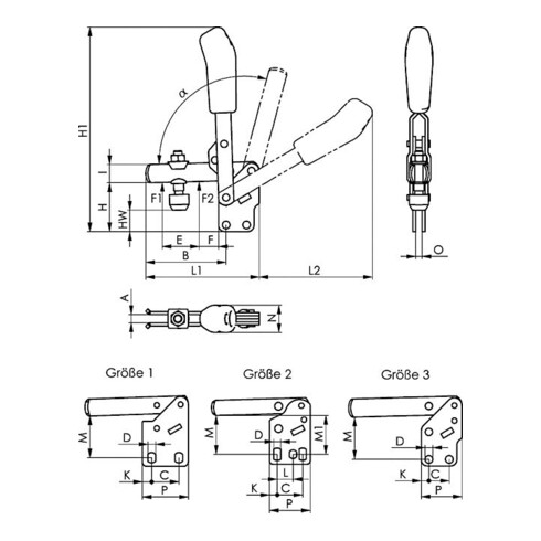 AMF Spannpratze Mit Gegenhalter 1
