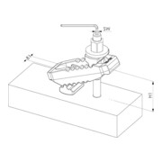 AMF Spannpratze Mit Gegenhalter 2