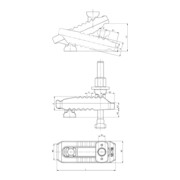 AMF Spannpratze Nr.6312V 14-M12x14x160 Krokodil verstellb. m.Gegenhalter-4