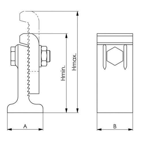 AMF Spannunterlagen Nr.6510 Gr.3 gezahnt