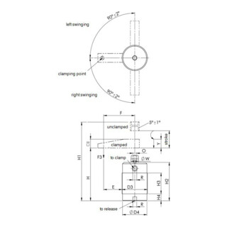AMF Morsetto a forcella DIN 6315GN