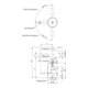 AMF Staffa di bloccaggio a forcella con nasello, DIN 6315 GN, Larghezza Fessura x Lunghezza Totale=14 x 160mm