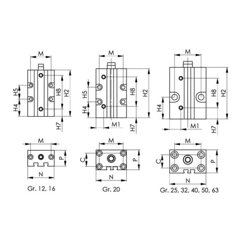 AMF Morsetto a forcella DIN 6315B, smussato