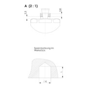 AMF Morsetto smussato 6314AV con scanalatura per vite di supporto