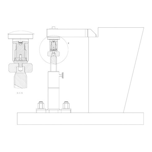 AMF-schroefkrik Met aluminium voet