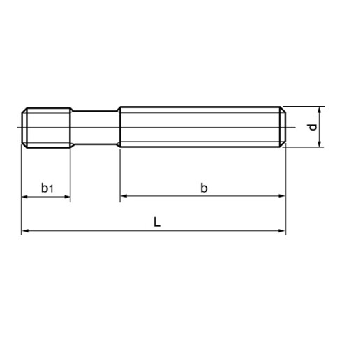 DIN 6379 AMF Stiftschraube, Stahl 10.9, blank