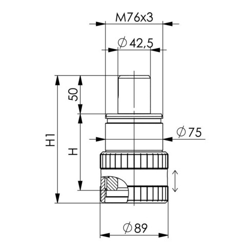 DIN 6379 AMF Stiftschraube, Stahl 10.9, blank