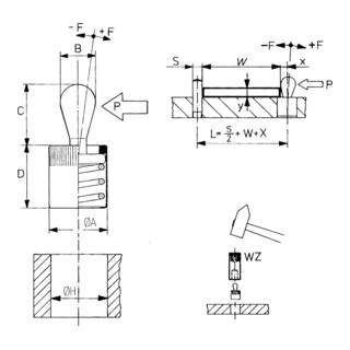 AMF DIN 787/ISO 299 T-bout gehard en getemperd met moer en sluitring 10.9