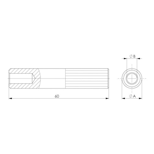 AMF T-groefbout (10.9. / 8.8.) compleet, Type: 1412100