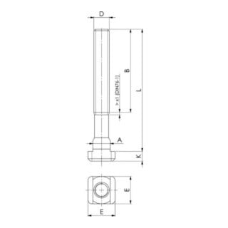 AMF T-Nutenstein Nr.510 M20x28 rhombisch