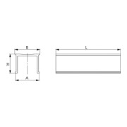 Fixation de l'écrou pour rainure en T AMF n° 6322A-4