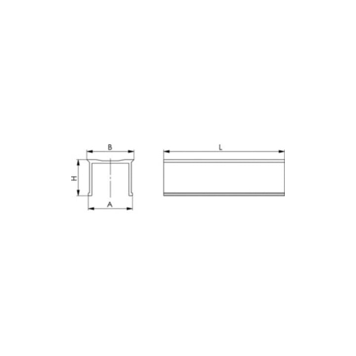 AMF Taquet étagé, rectifié 14 mm