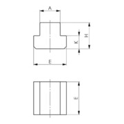 AMF Tasseau en T long 14/M12 mm-2
