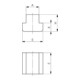 AMF Tasseau en T long 8/M6 mm-4