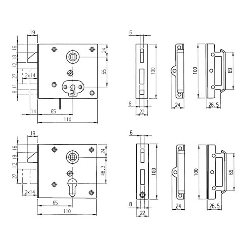 AMF Tendeur à tige 6841 Taille 0