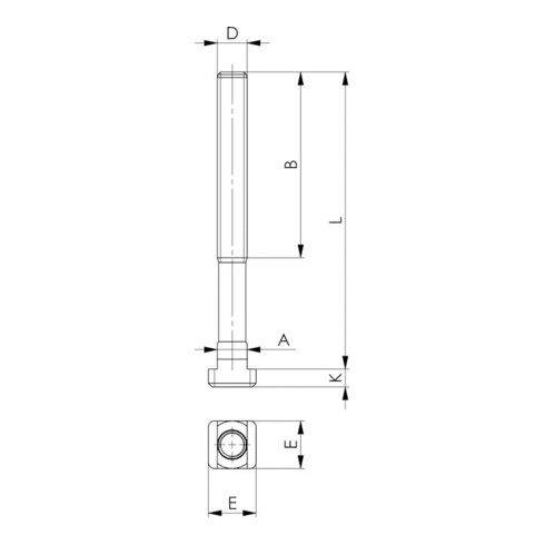 AMF Tendeur horizontal 6830NI GR.1 inoxydable
