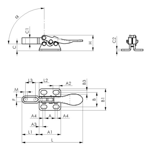 AMF Tendeur horizontal Gr. 2