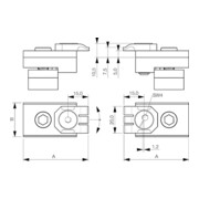 AMF Tiefspannbacken-Paar Bulle mit Zubehör 14 mm