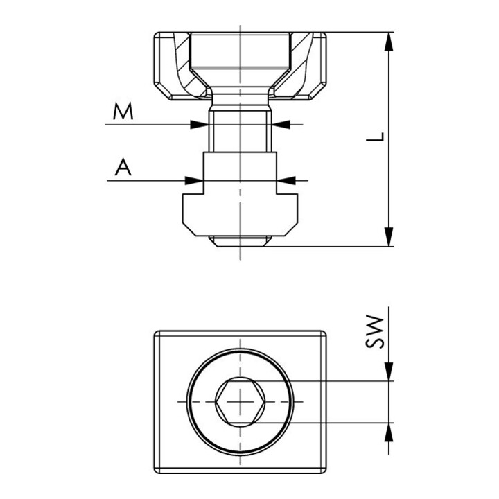 AMF Vérin «Hercule» 63 mm