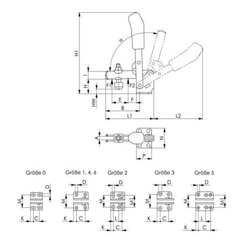 AMF Verschlussspanner mit Spannhaken 1