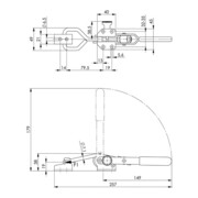 AMF Verschlussspanner Nr.6847SU Gr.3 m.Sicherheitsverriegelung-4